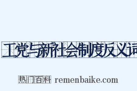 工党与新社会制度反义词是什么意思的图片